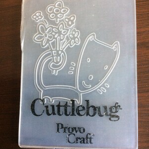 Cuttlebug Provo Craft,pk 4 embossing folders, Animals , 7cm x 5cm, Freepost U.K. image 2