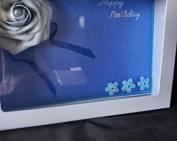 Handmade  Birthday card  , A5 card and gift box