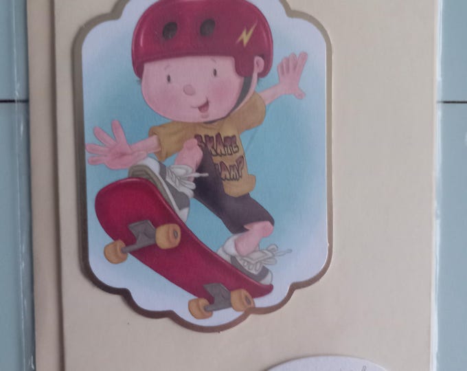 Hand made Birthday card, Brother, left blank inside,  card and envelope