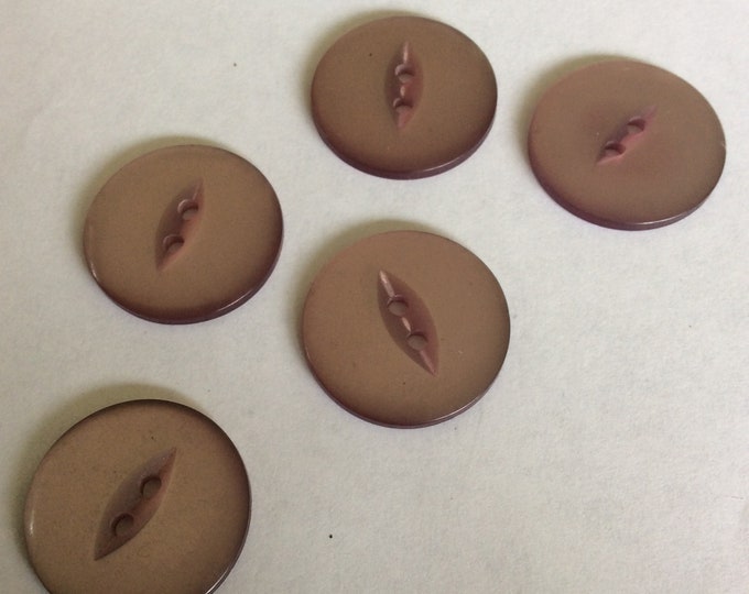 Pack 5 , 23 mm hint of purple 2 hole colour  plastic buttons Freepost U.K.