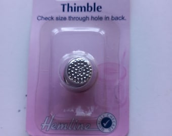 Hemline,  Thimble,silver colour , 17 mm, Freepost U.K.