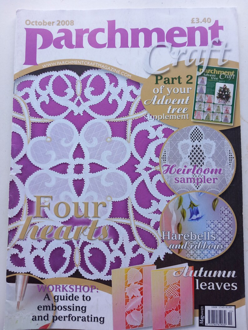 Parchment craft magazine June 2009, Freepost uk,ki OCTOBER 2008