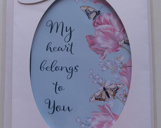 Hand made greeting card  with  envelope ,Female , size A6 , blank card , Freepost uk