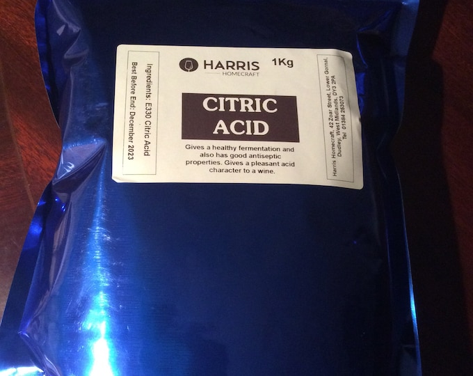 Harris Homecraft 1 kilo  citric acid ,homebrewing , elderflowers ,bath bombs Freepost  UK