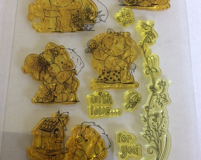 11 piece, With love for you , Stamp set , stamping, card making