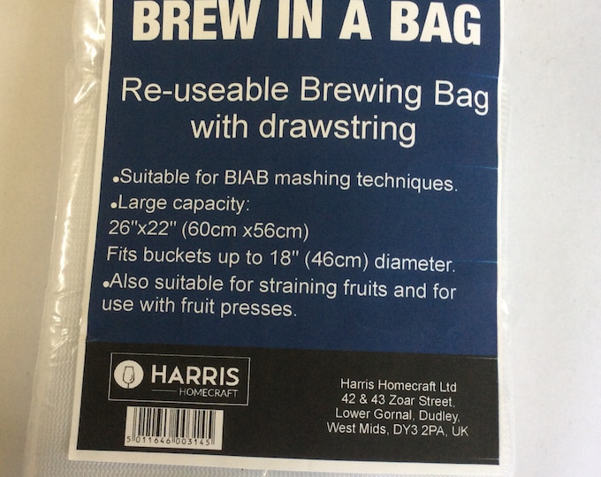 Harris Homecraft Brew in a Bag, reusable brewing bag , Freepost U.K.