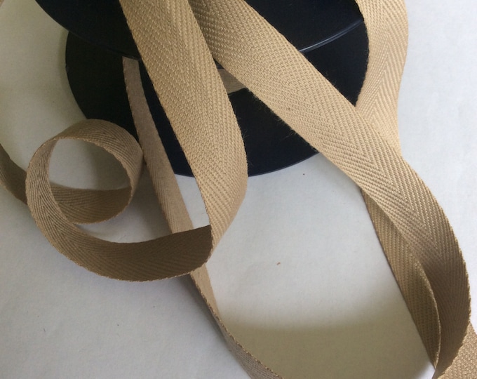 Cotton Tape , 1/2 inch, beige  ,