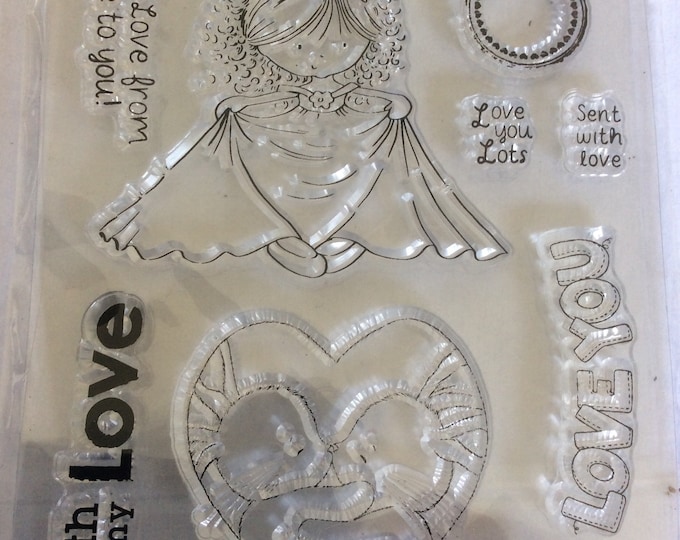 9 piece , With all my love, , Stamp set , stamping, card making