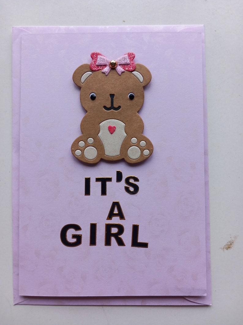 Hand made Baby cards , various colours and designs image 1