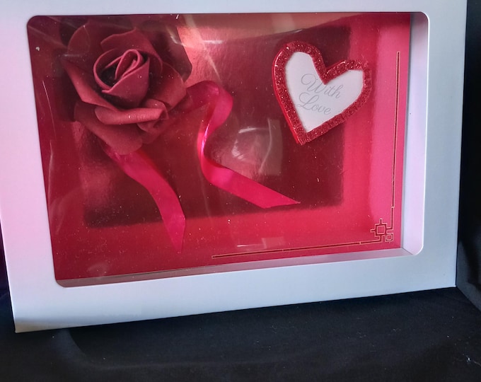 Handmade Mother's Day,Valentines, or Birthday , A5 card and gift box