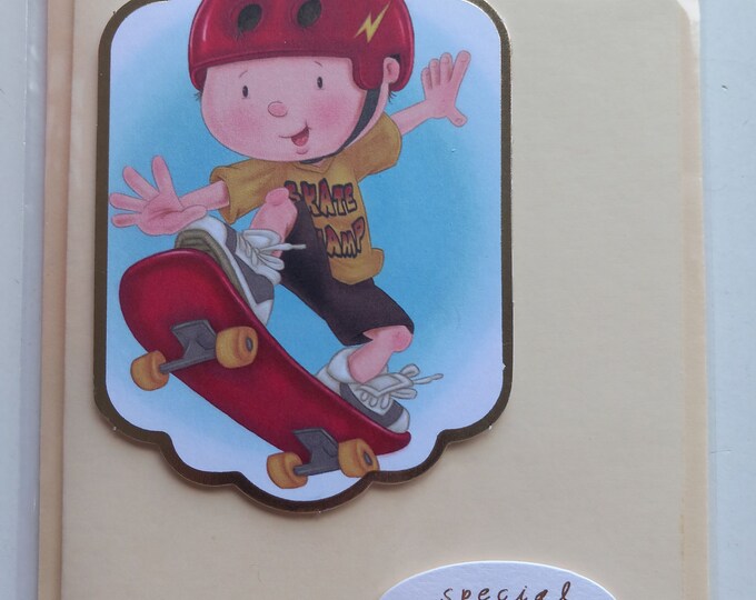 Hand made greeting card Happy birthday Male , card , blank , Freepost U.K.
