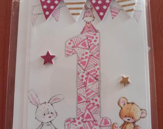 Hand made Birthday cards, Children's ages  , 1 - 5 , various designs, left blank