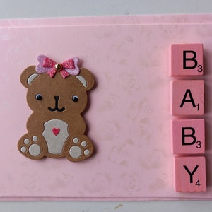 Hand made Baby cards , various colours and designs image 3