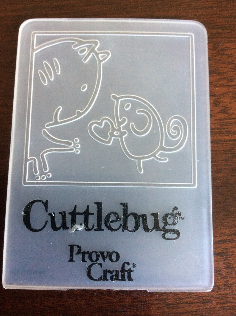 Cuttlebug Provo Craft,pk 4 embossing folders, Animals , 7cm x 5cm, Freepost U.K. image 4