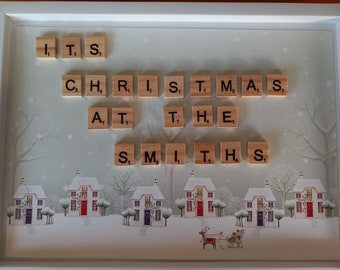 Scrabble Style Picture. It's Christmas at the Smiths