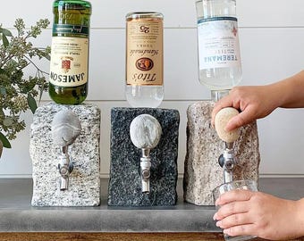 Granite Stone Drink Dispenser: Coastal Liquor & Wine Server