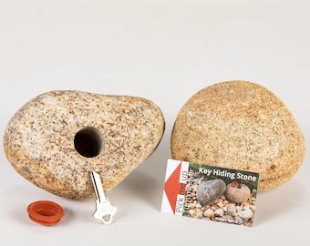 Genuine "Real Rock" Key Hiding Stone.... Looks like a real rock, because it is one.