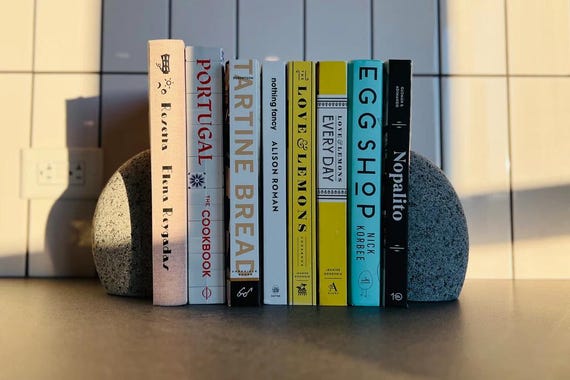 Split Stone Bookends – Set of 2 Natural Granite Rock Book Ends - Etsy