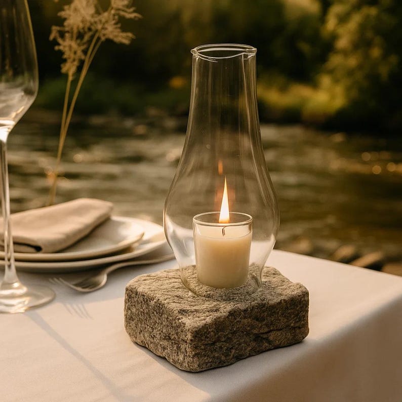 Funky Rock Designs Hurricane Candle Lamp - Thumbnail 3