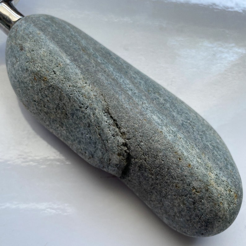 Natural Beach Stone Bottle Opener Real Rock Beer Opener Beverage Tool Bar Accessory Unique Coastal Gift Handcrafted in Maine USA image 6