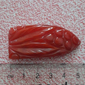Art Deco Cherry Bakelite Dress Clip - Brooch 53mm x 22mm