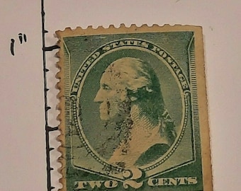 RARE - USA Stamps 2 cents  Washington 1883 - cancelled - used - hinged - SCOTT 213