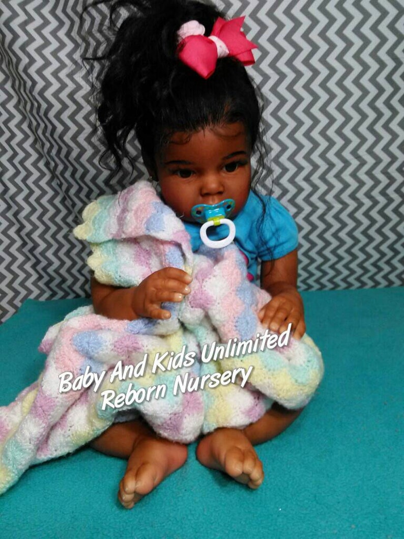 black reborn toddlers with long hair