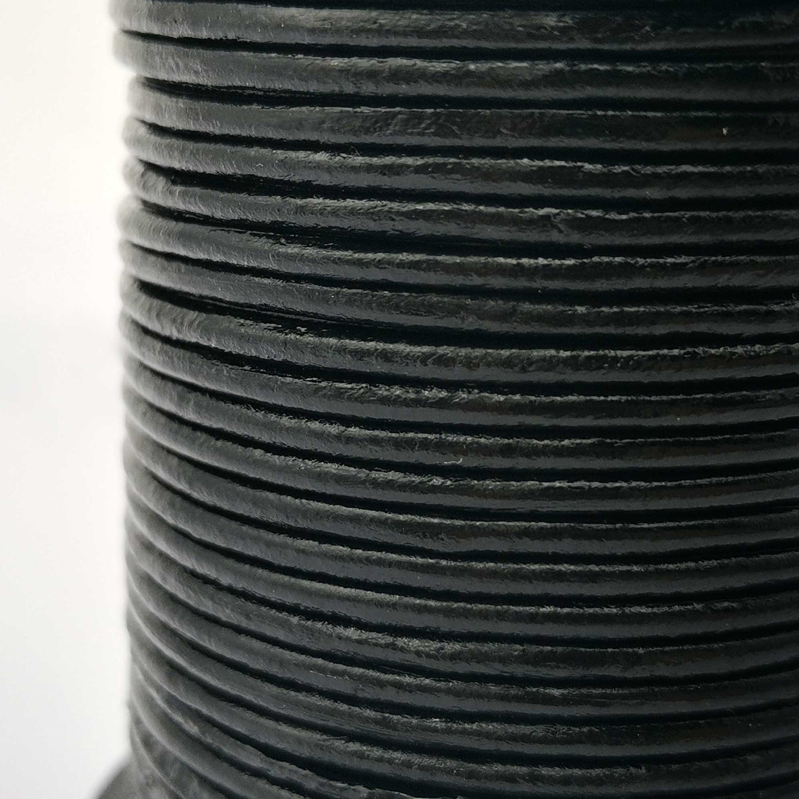 3 Yards 3mm Black Genuine Leather Cords Round Real Cowhide Etsy