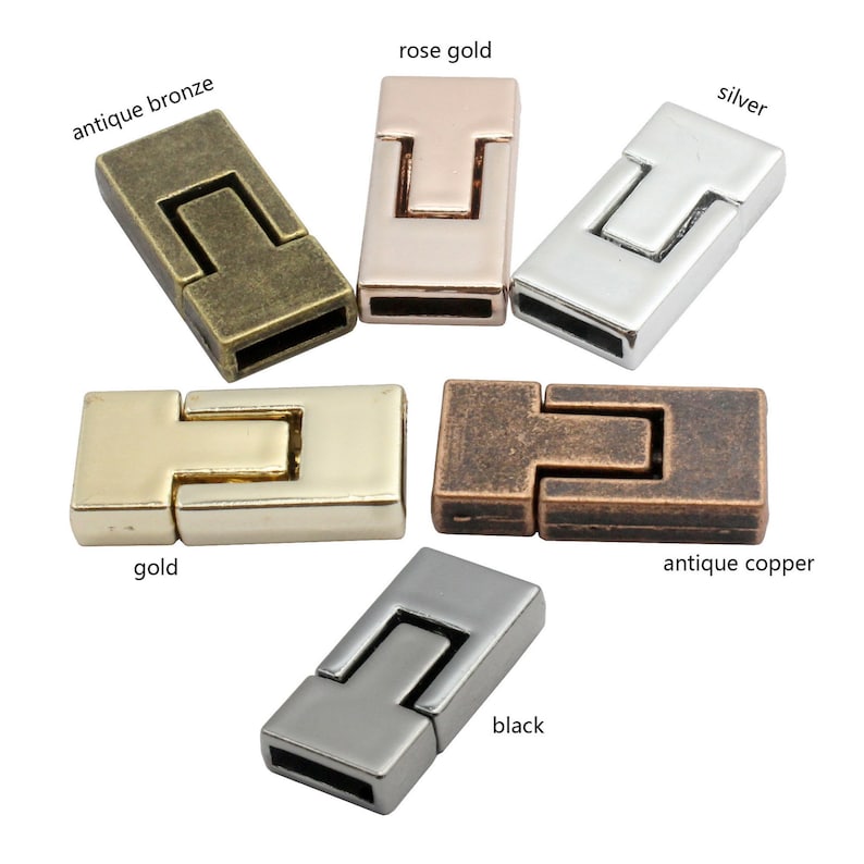 3 Pieces 10mm Gold Flat Clasps and Closure for Etsy