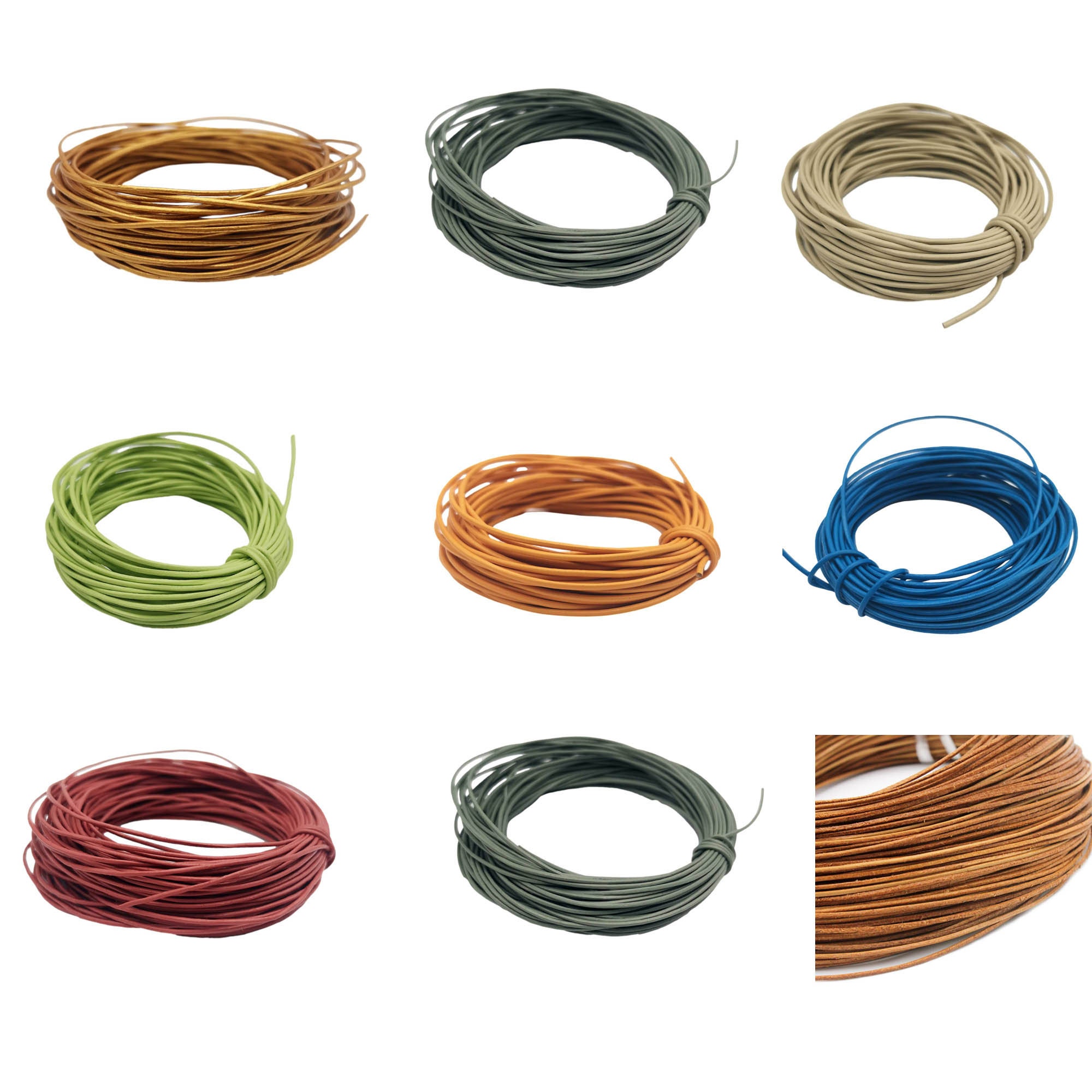 EXCEART 1 Roll Leather Roll Leather Flat Cord Thin Leather Strap Leather  Strips for Bracelets Leather Art Material Braided Belt Craft Leather Strap