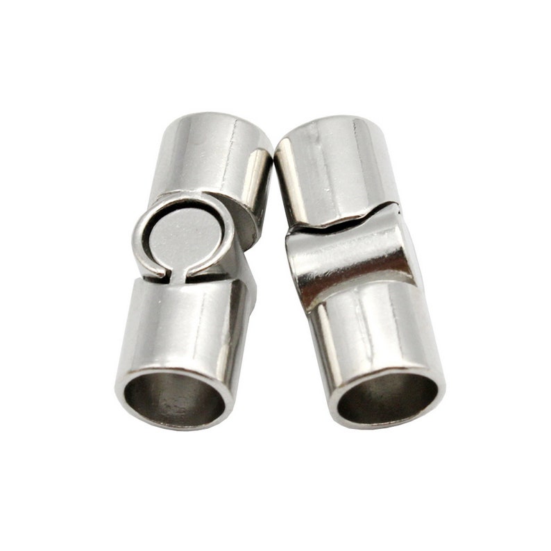 3 Pieces Bracelet Clasps and Closure Magnetic End 8mm Copper Antique Round Hole MT8M516-6