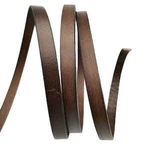 ShapesbyX 8mmx2mm Brown/Red/Black Flat Leather Band 8mm Leather Bracelet Strip Bracelet Making GF8M-9-2