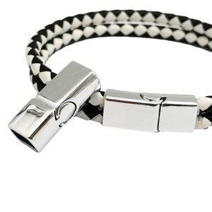 ShapesbyX 8 mm フラット マグネット留め具 留め具コード 8mmx5mm 穴に接着 シルバー MT671-2