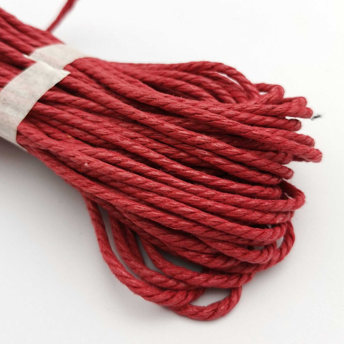 2.5mm Red Macrame Cord Hemp and Cotton Mixsoft Cotton Rope Etsy