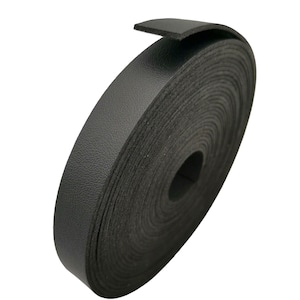 ShapesbyX 5 Yards 20mm Faux Suede Leather Microfiber Strip Black Soft and Flexible CS20M51 image 4