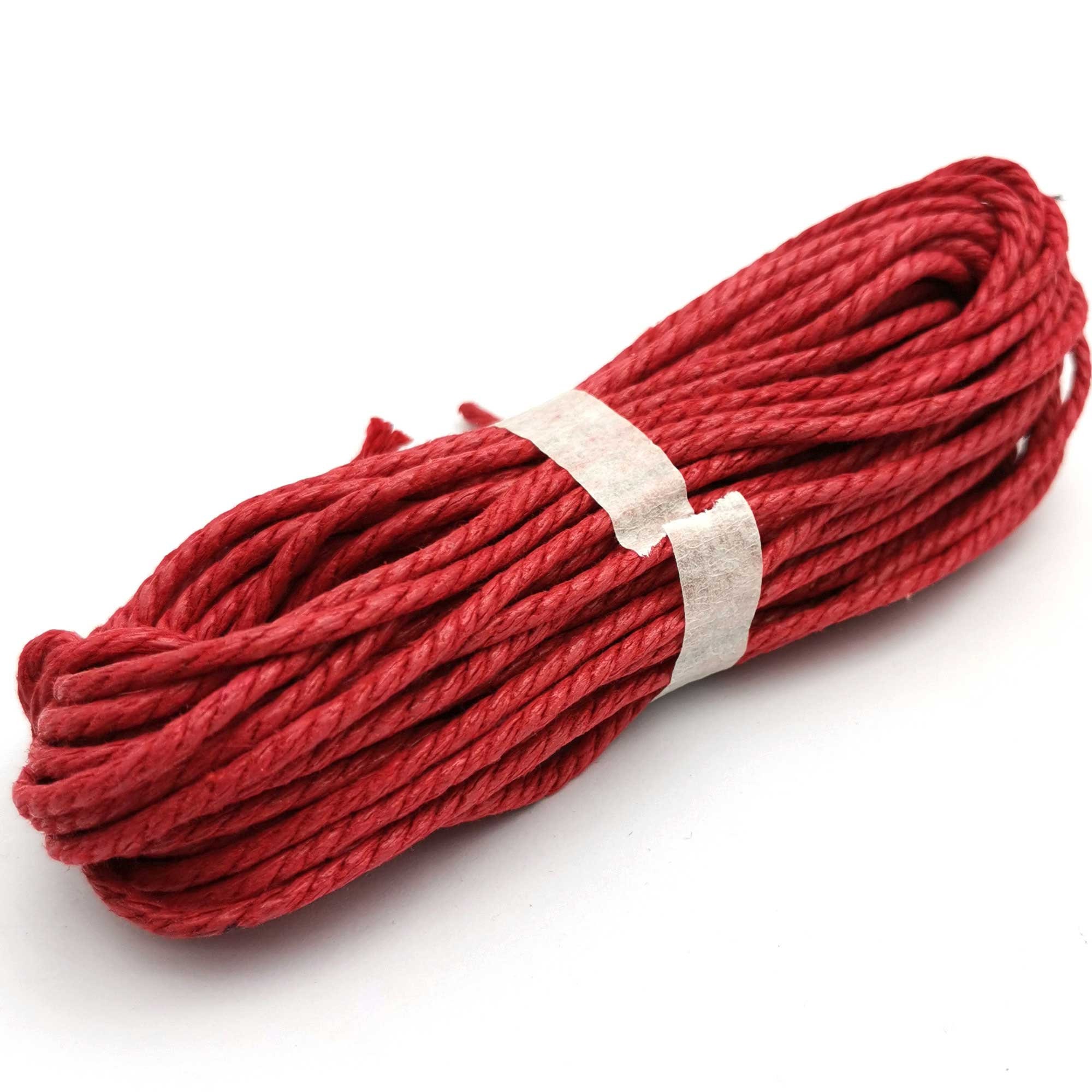 2.5mm Red Macrame Cord Hemp and Cotton MixSoft Cotton Rope Etsy