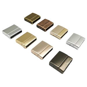 ShapesbyX 3セット 20mmx3mm 内寸ブレスレット留め具と留め具 マグネットエンド ジュエリー製作コード 接着式 MT660-16