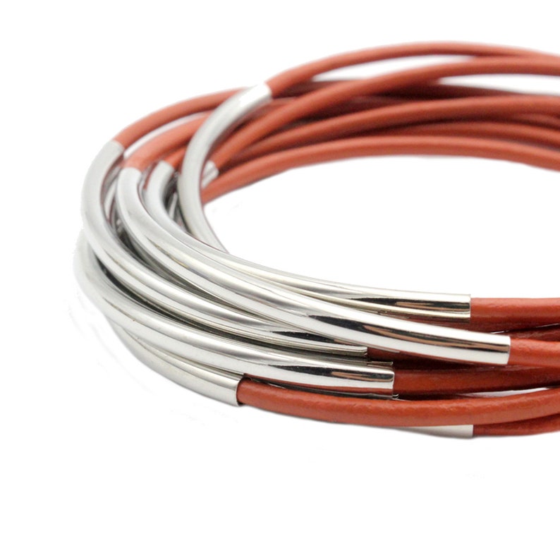 20pcs 50mmx3mm Silver Curved Tube Pipes Plated Over Brass Etsy