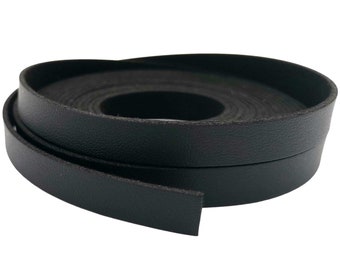 5 Yards 10mm Flat Faux Suede Leather Strap Black 1.5mm Thickness PU Leather Strip Leather Band CS10M1057