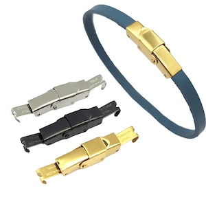 ShapesbyX roestvrijstalen horlogeband klauwsluiting 5 mm x 3 mm binnen, voor 5 x 2 mm, 5 x 3 mm leren band siliconen banduiteinde MT347-2-1