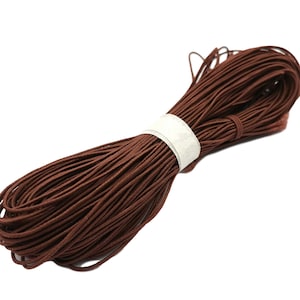 ShapesbyX 50 yards bruin/zwart/rood 0,8 mm elastisch koordkoord 0,8 mm stretchkoorden ES2517
