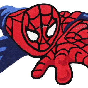 New Spiderman 50 x 10 cm SuperheldEn Cartoon Handgemacht Baby Kinder Modern Style 100% Wolle Pb Teppiche & Teppiche