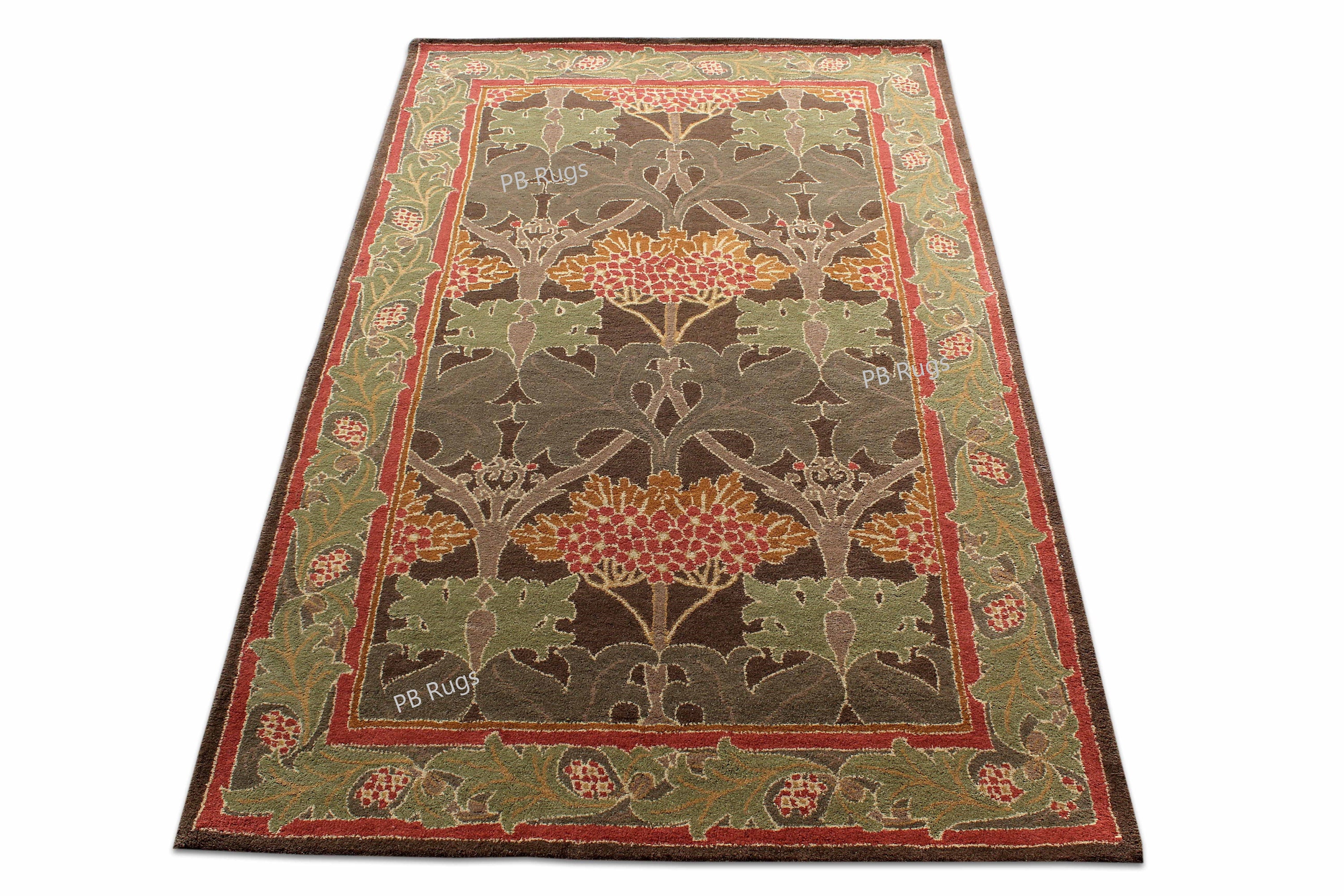 Discover Vintage Rétro Fleur Tapis