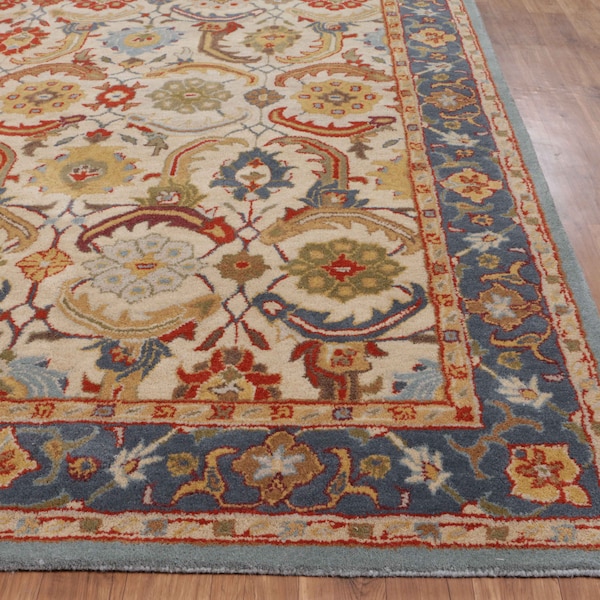 New Authentic Emma Beige Color Old Design Handmade Traditional Oriental Antique Style 100% Woolen Area PB Rugs & Carpets