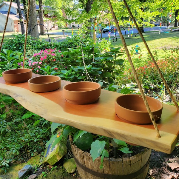 Live Edge Natural Cedar Plant Hanger