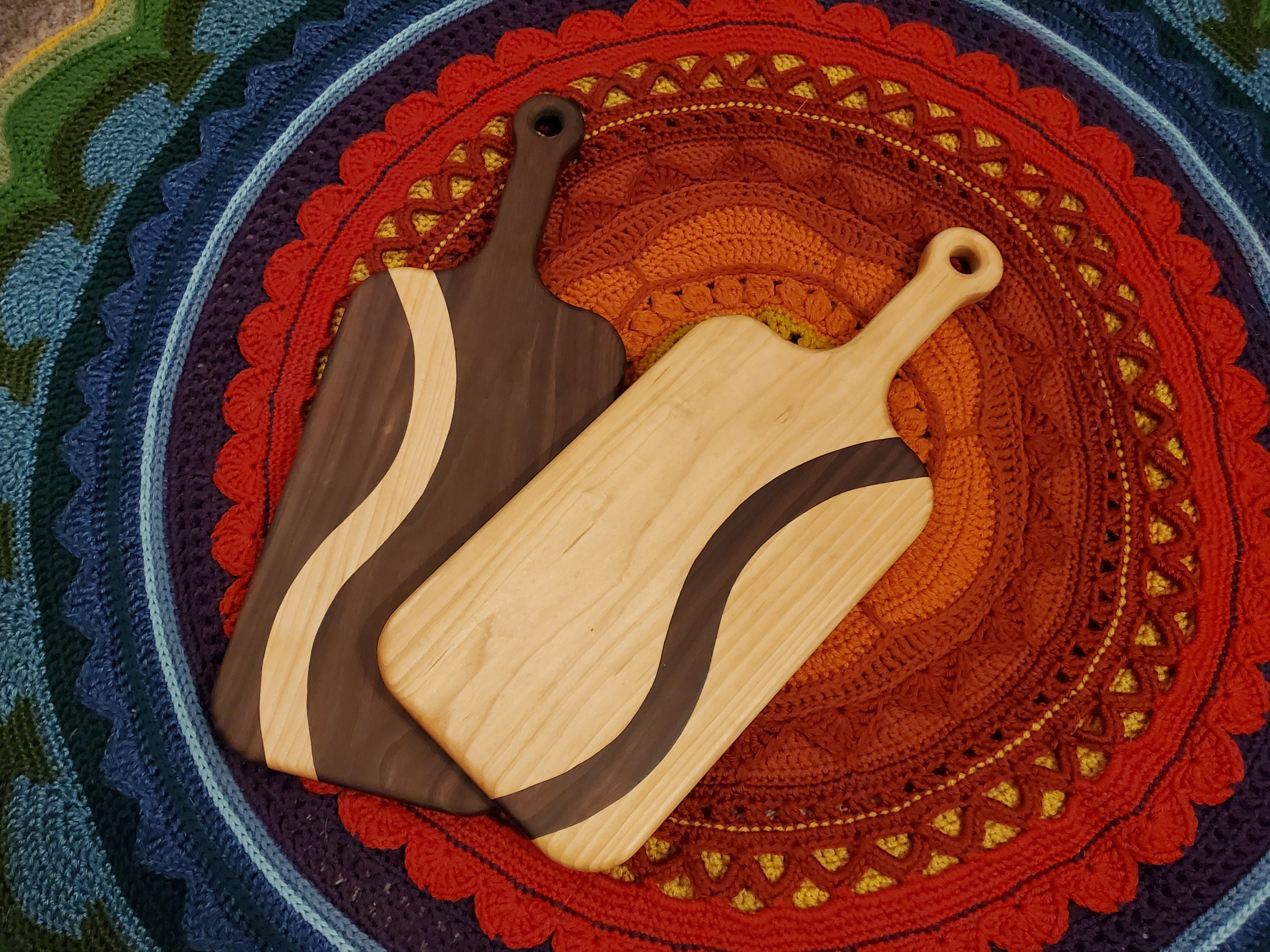 White Oak and Walnut Cutting Board - Etsy