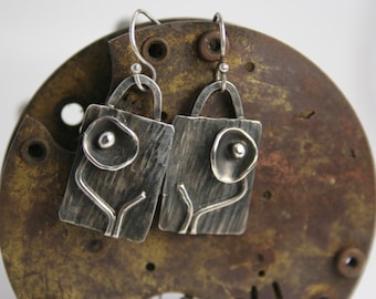 Sterling Silver Earrings - Handmade - Statement