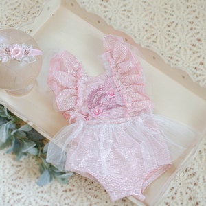 Pink Gold Sitter Romper, One year, Cake smash Sitter Romper, Sitter romper, Baby outfit Sitter outfit,