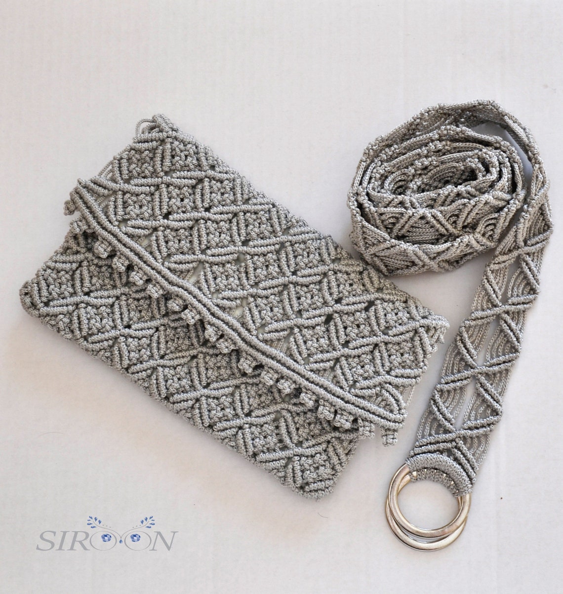 macrame tie belt