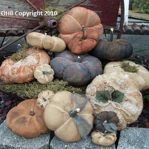 Primitive Flatties Pumpkins PATTERN